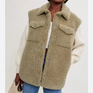 Maje faux fur jacket